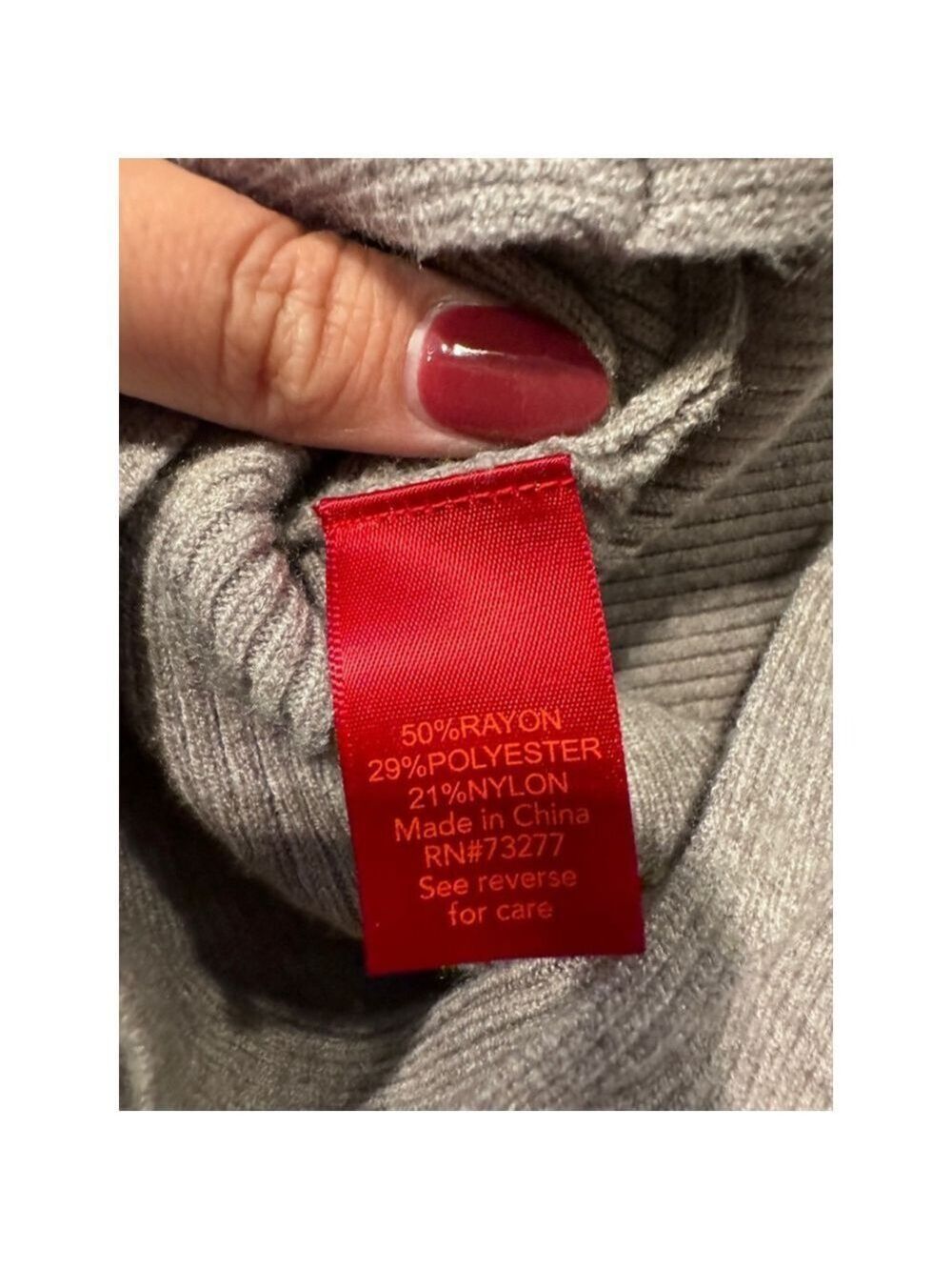 Jennifer Lopez Gray Ribbed Sweater Small - Picture 8 of 8